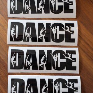 *4 for $15* Dance UV DTF stickers